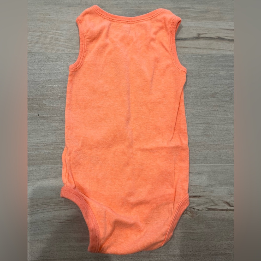 Carter's Orange and Gray Whale Tank Bodysuits Set Size 12 Months - Picture 5 of 7